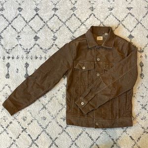 Trucker jacket in stretch corduroy